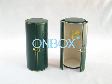 Cardboard Wine Packaging Boxes / Gift Wine Cylinder Boxes Handmade