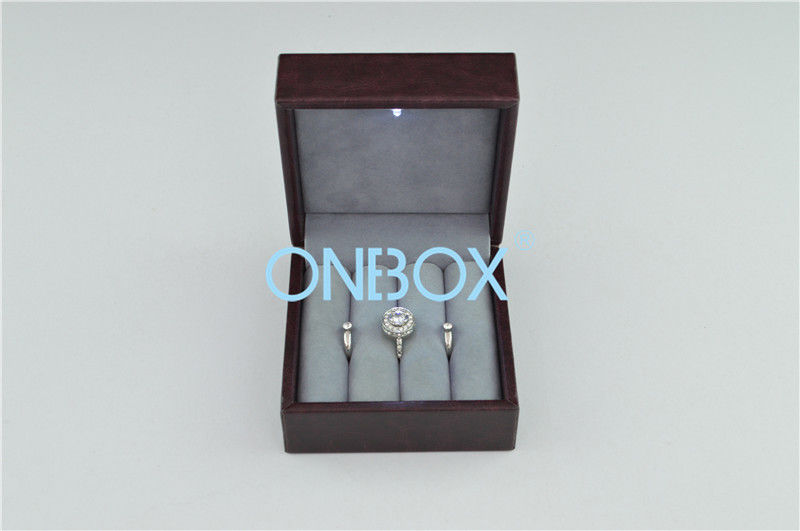 Customized Display Jewelry Luxury Packaging Boxes For Multi Finger Rings Collection
